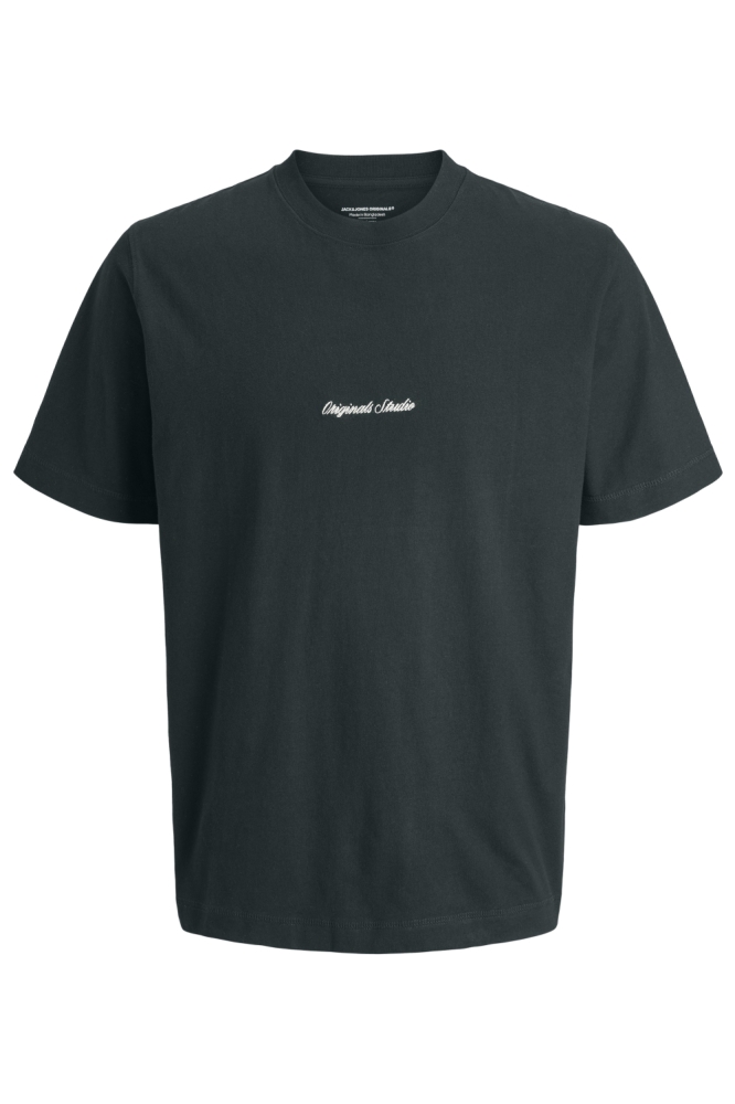 JORNORREBRO EMB TEE SS CREW NECK NO 12282892 FOREST RIVER